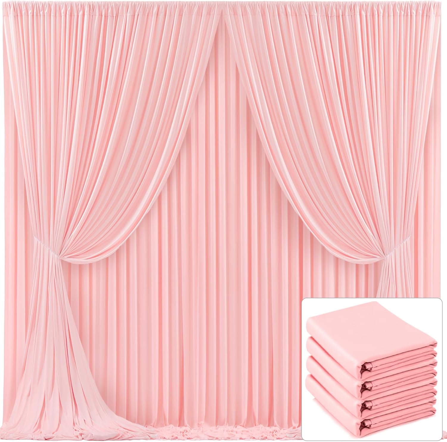 BLush Pink Backdrop Panels Rental
